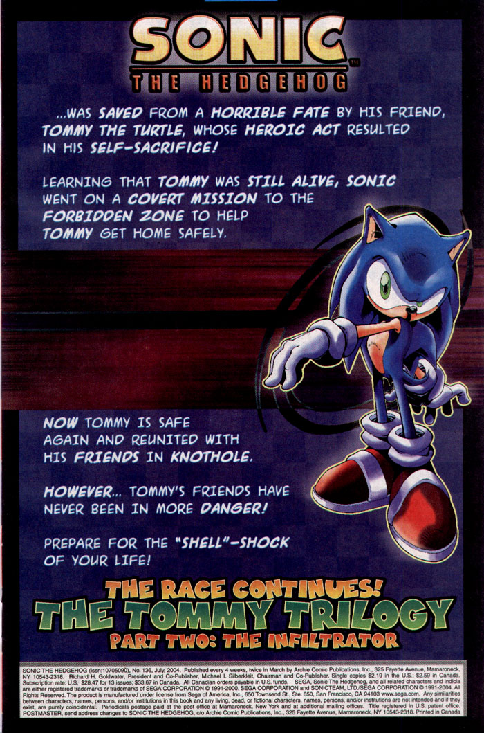Sonic - Archie Adventure Series July 2004 Page 1